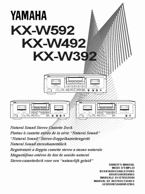 Yamaha Stereo System KX-W592-page_pdf